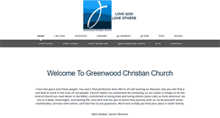 Desktop Screenshot of greenwoodchristian.com