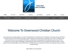 Tablet Screenshot of greenwoodchristian.com